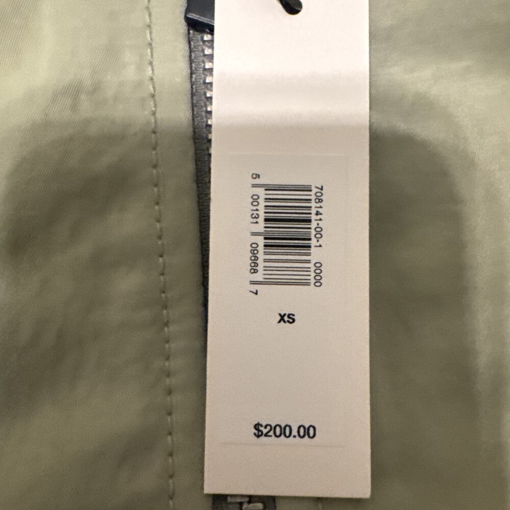 Banana Republic Water Resistant Cropped Bomber Jacket Sz XS - Green - Picture 5 of 8